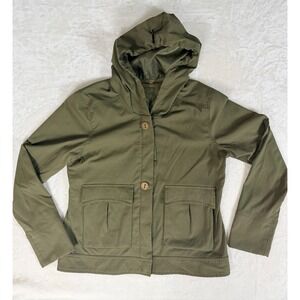 Prana Women's Hooded Jacket OD Green Utility Lightweight Size M